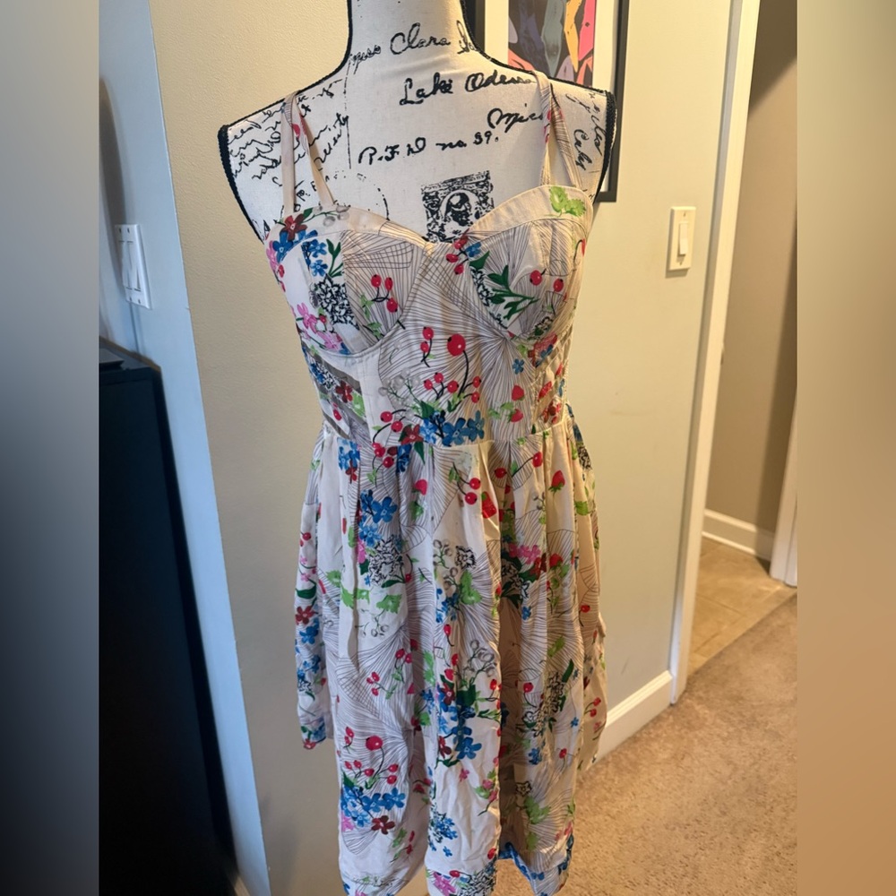 Floral Spaghetti Strap Dress